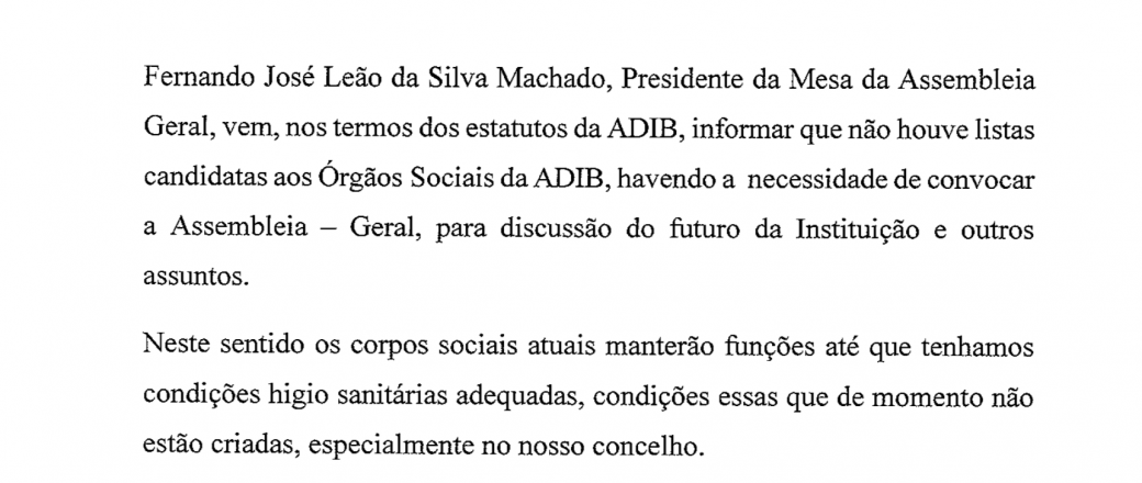 ADIB – COMUNICADO 29-12-2020